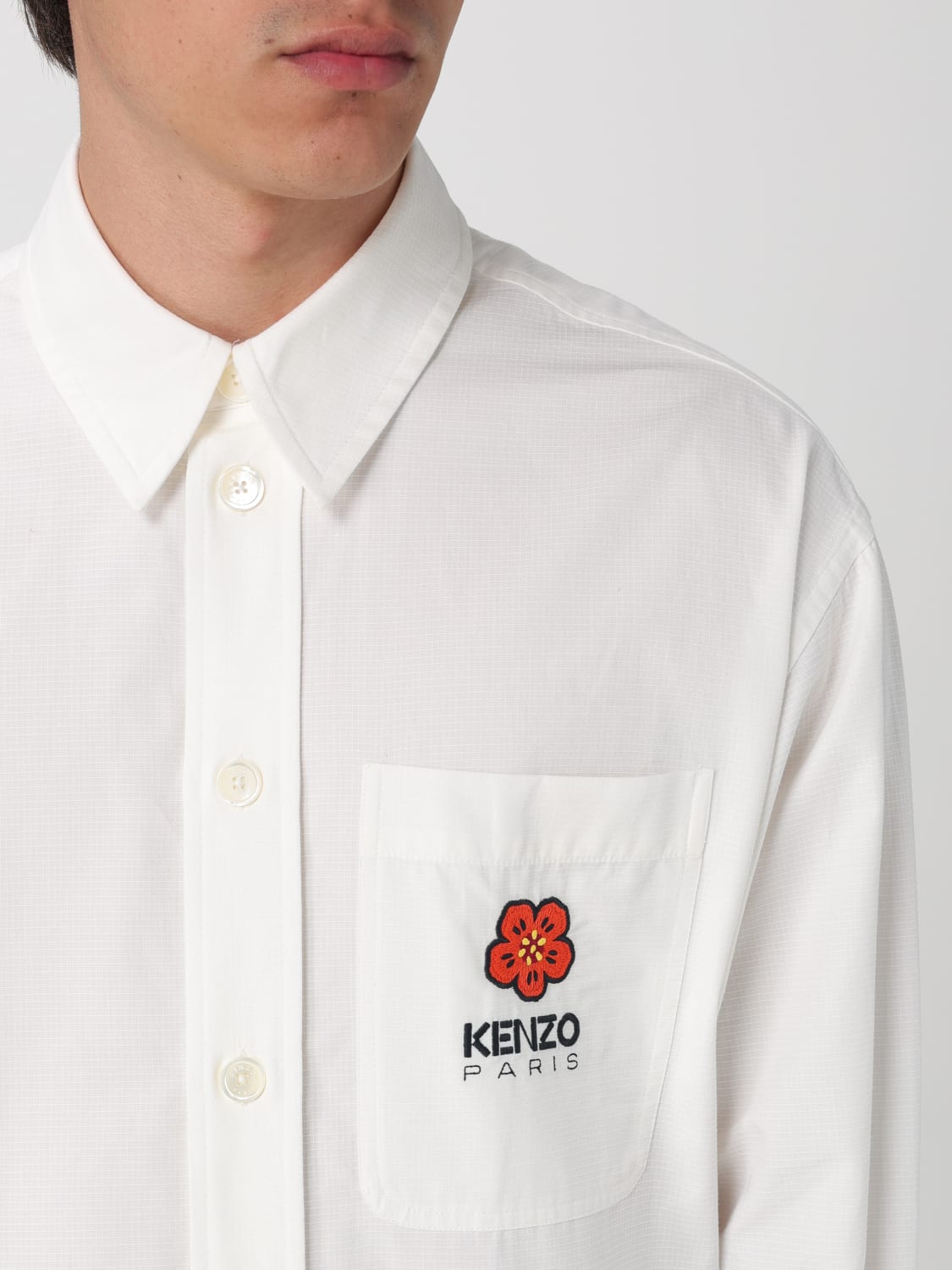 KENZO CHEMISE: Chemise homme Kenzo, Beige - Img 5