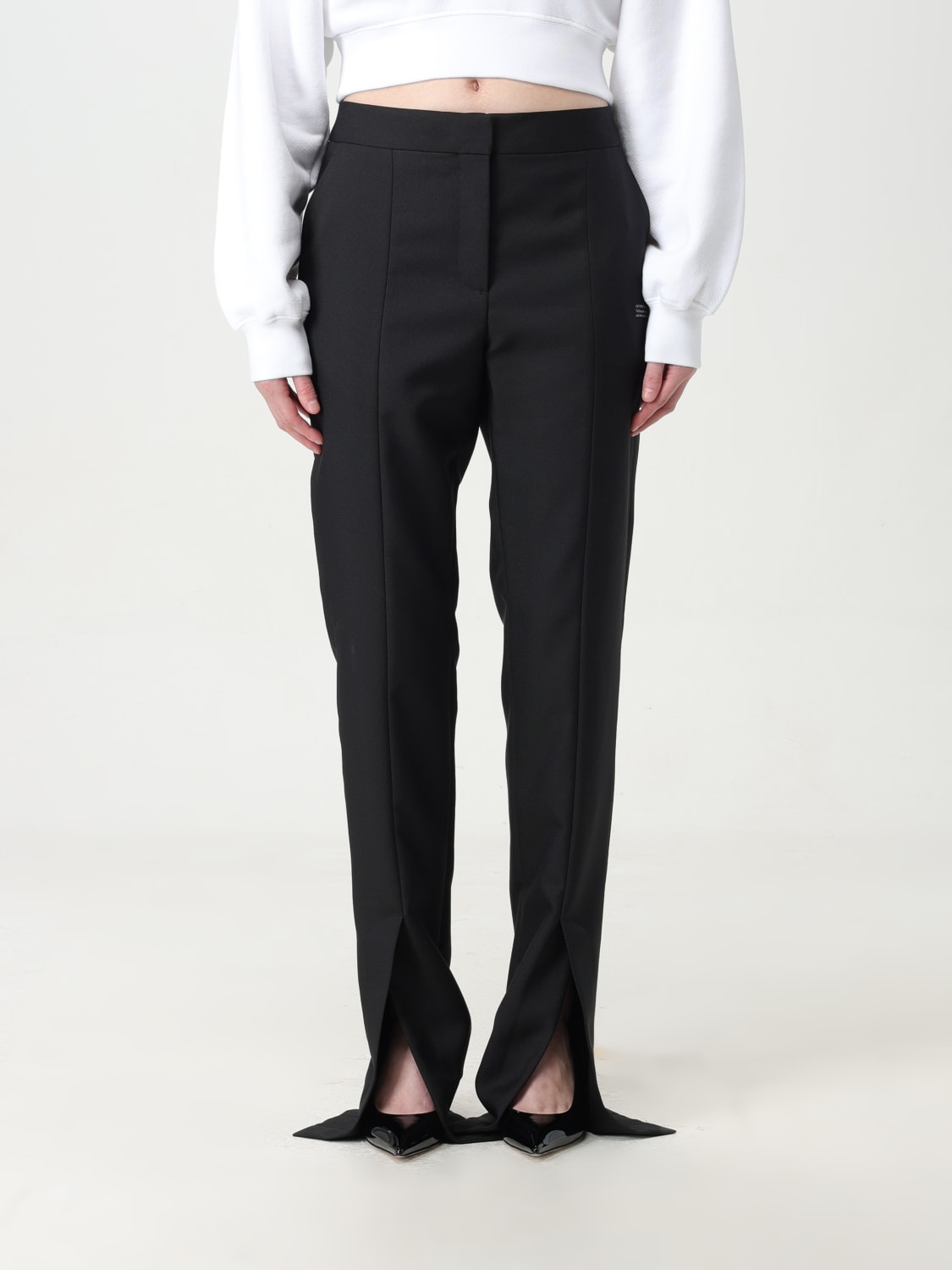 OFF-WHITE PANTS: Pants woman Off-white, Black - Img 1