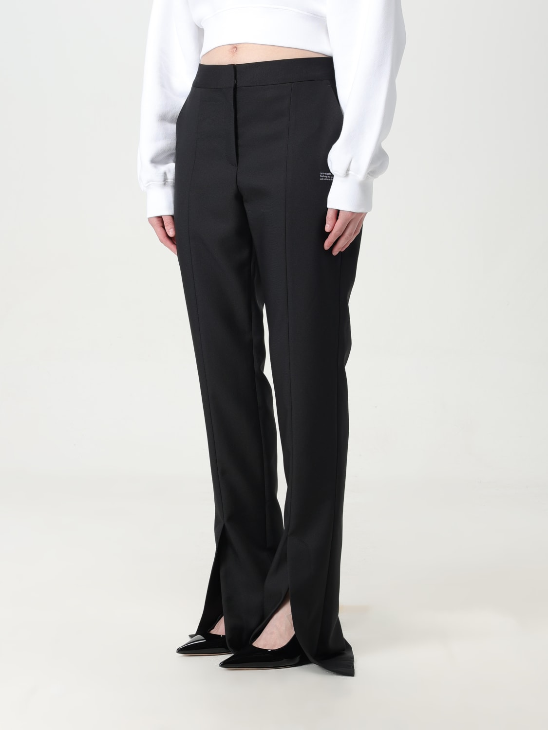 OFF-WHITE PANTS: Pants woman Off-white, Black - Img 4