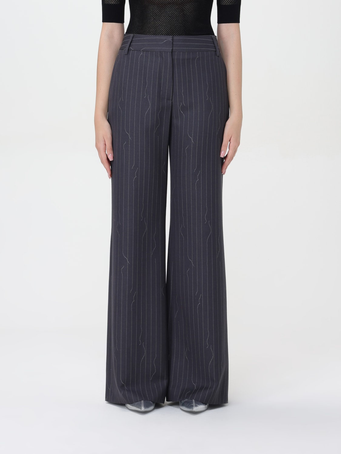 パンツ OFF WHITE Women Trousers OWCO012S24FAB0020707 Grey LC WAIKIKI Woman WHITE Trousers -S5OT52Z8-Q6K - S5OT52Z8-Q6K