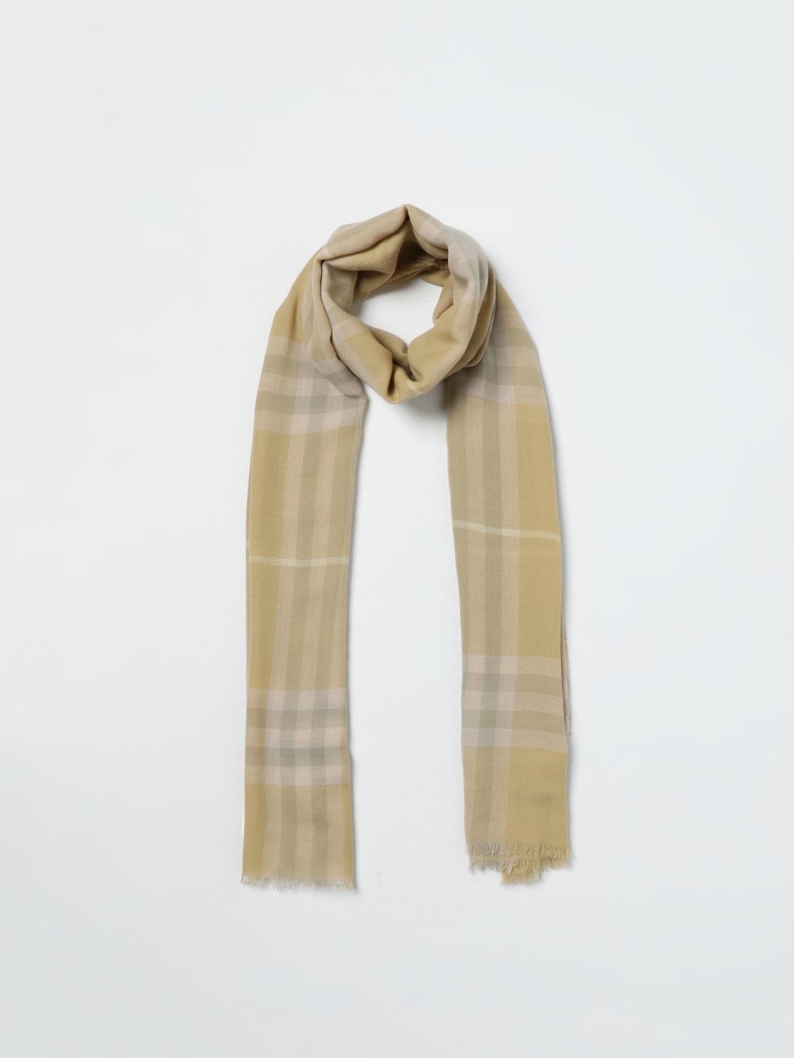 BURBERRY SCARF: Scarf men Burberry, Beige - Img 6