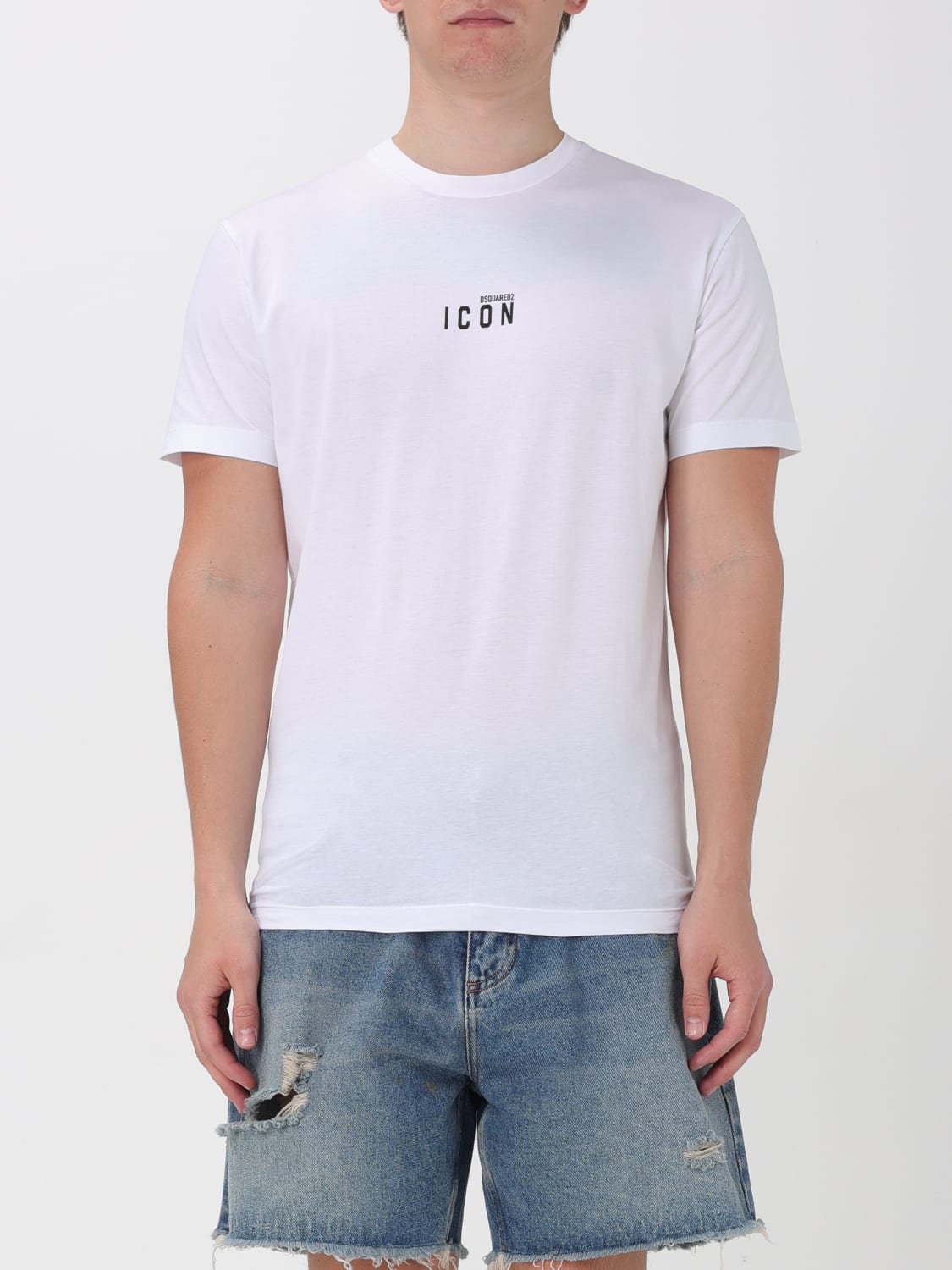 DSQUARED2 T-SHIRT: T-shirt Icon Dsquared2 in cotone , Bianco - Img 1