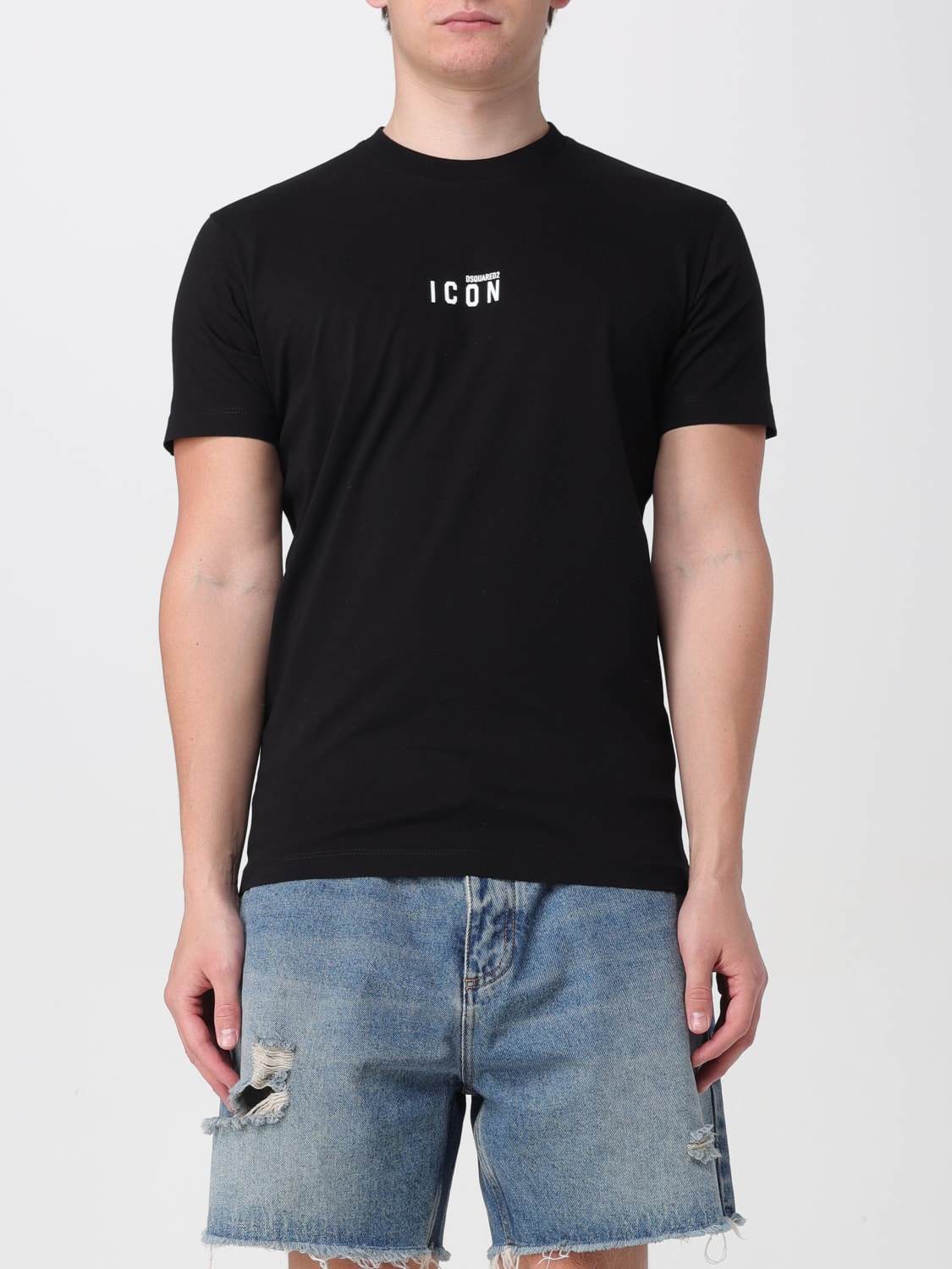 DSQUARED2 T-SHIRT: T-shirt Icon Dsquared2 in cotone , Nero - Img 1