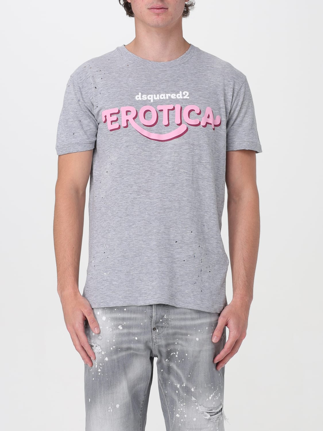 Giglio T-shirt Erotica Dsquared2 in cotone used