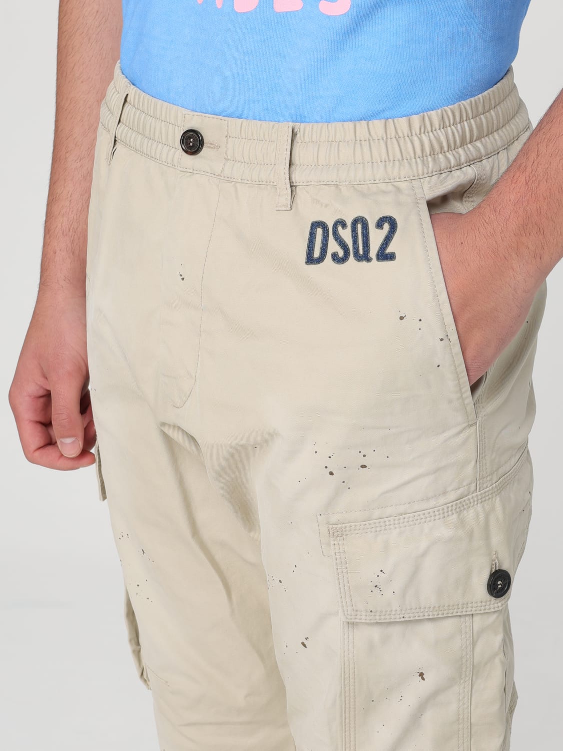 DSQUARED2 PANTS: Pants men Dsquared2, Mastic - Img 4