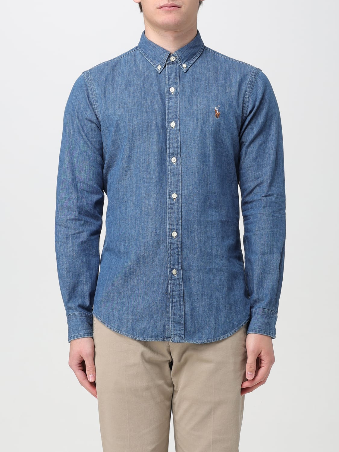 Tシャツ・カットソー POLO RALPH LAUREN Men T-shirt Gnawed Blue 710958193 001 Polo Ralph Lauren Men's T-Shirt Blue 710936585010 | FOOTDISTRICT