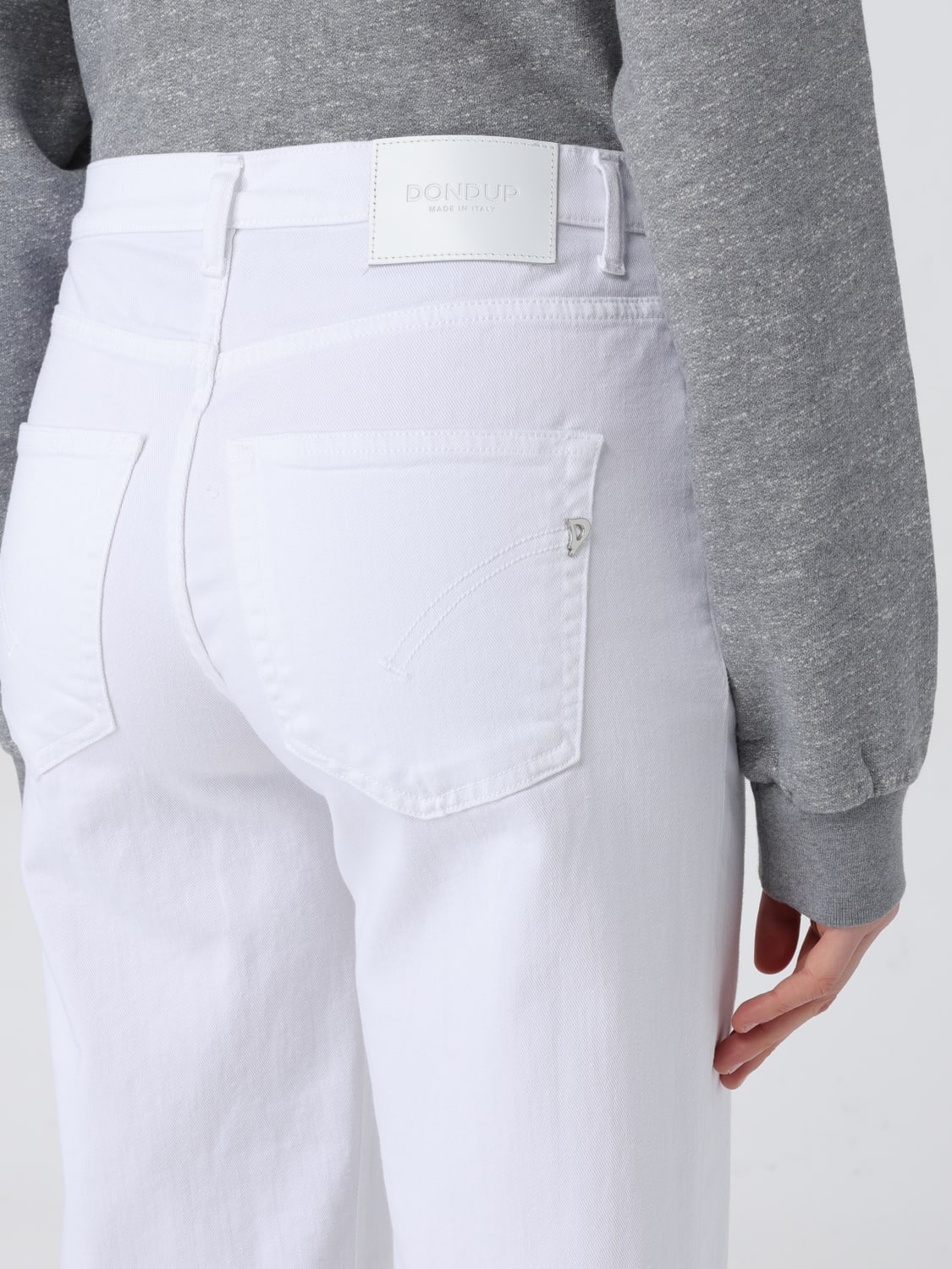 DONDUP JEANS: Jeans Dondup in denim , Bianco - Img 3