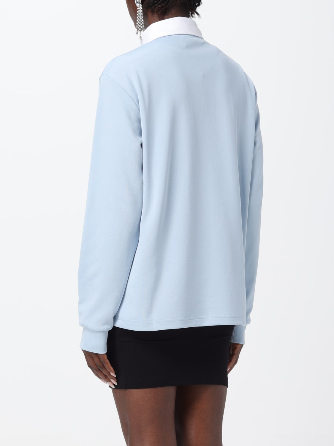 Tシャツ・カットソー AMBUSH Woman Polo Shirt Blue BWGC001S24JER001 4100 Ambush Outlet: Polo shirt woman - Blue | Ambush polo shirt