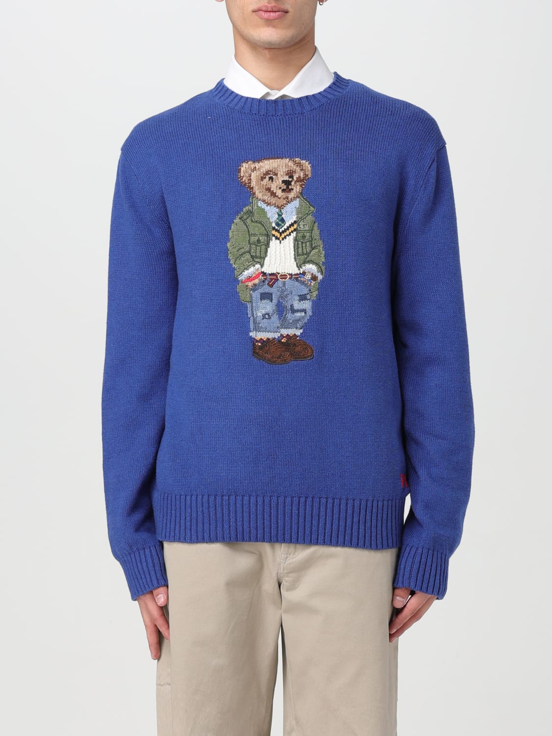 Ralph lauren bear sweater men best sale