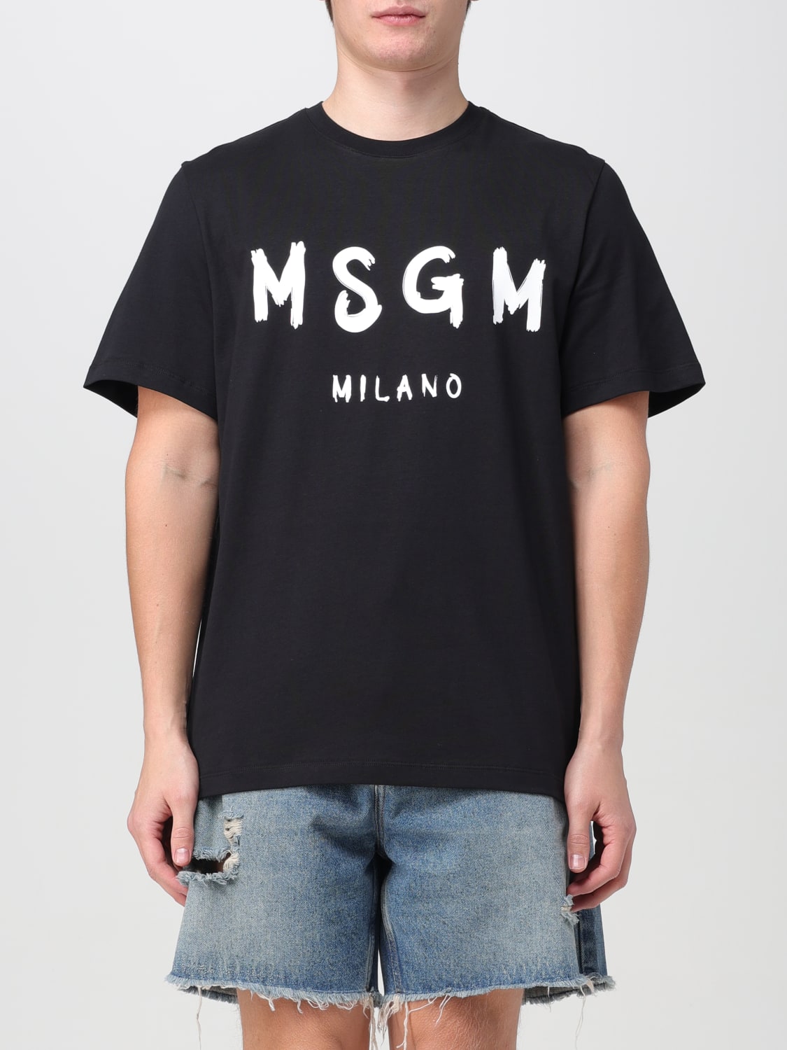 MSGM T-SHIRT: T-shirt men MSGM, Black - Img 1