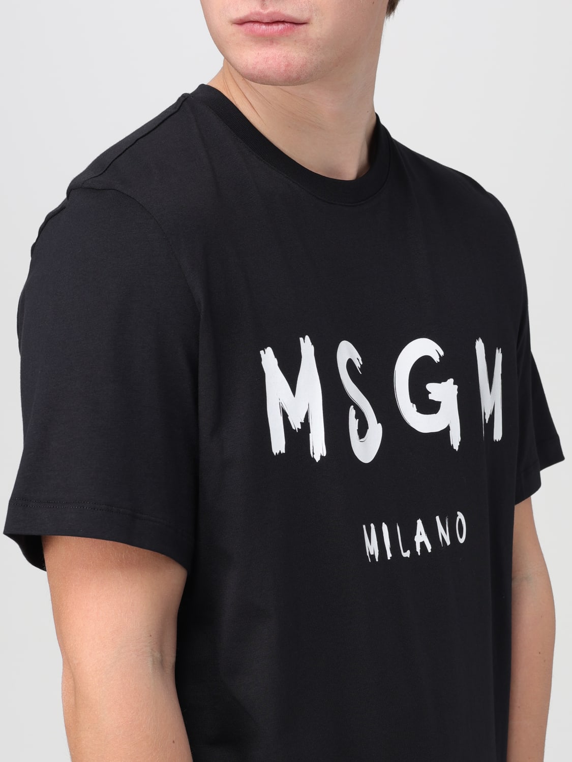 MSGM T-SHIRT: T-shirt men MSGM, Black - Img 3