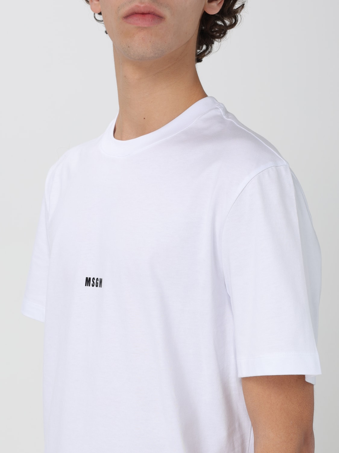 Tシャツ・カットソー MSGM Men T-shirt White 2000MM500200002 1 MSGM Outlet: T-shirt men - White | MSGM t-shirt