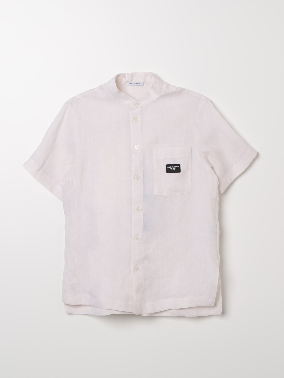 DOLCE & GABBANA SHIRT: Shirt kids Dolce & Gabbana, Beige - Img 1