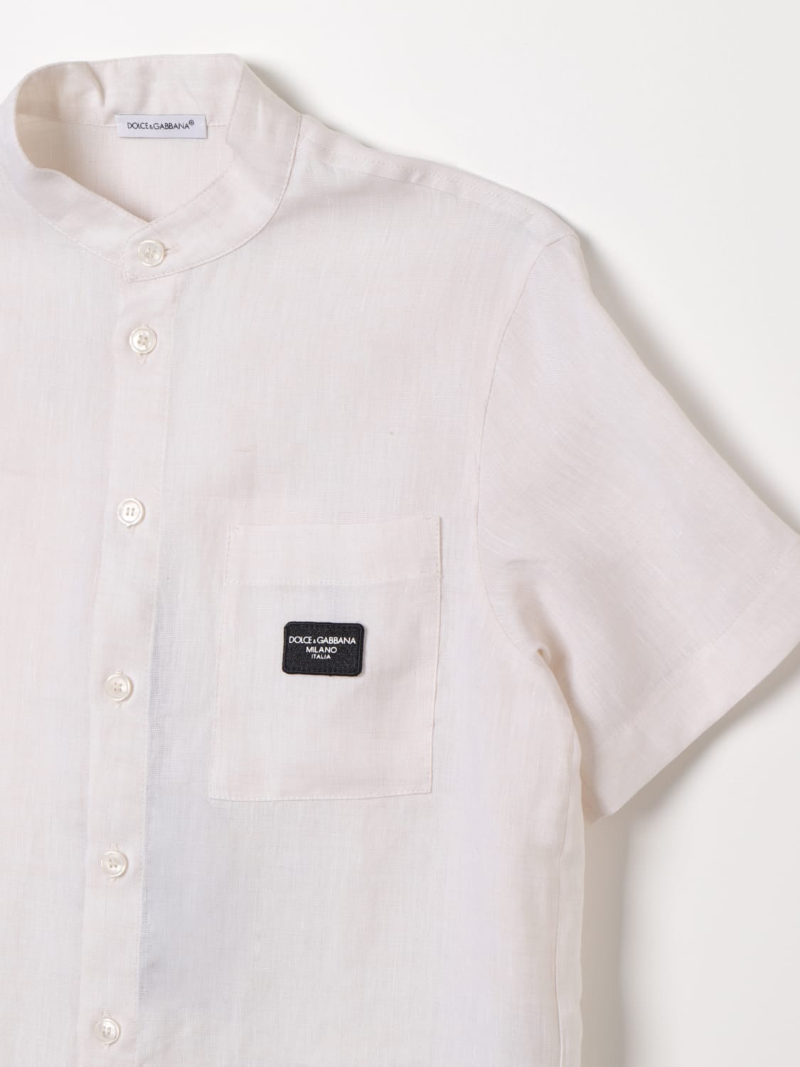 DOLCE & GABBANA SHIRT: Shirt kids Dolce & Gabbana, Beige - Img 3