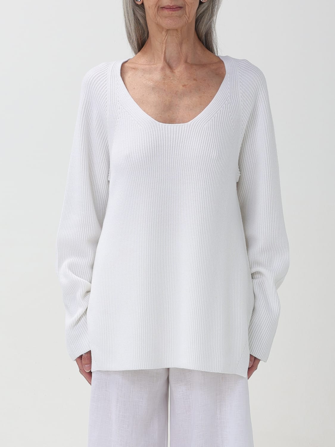 FABIANA FILIPPI SWEATER: Sweater woman Fabiana Filippi, White - Img 1