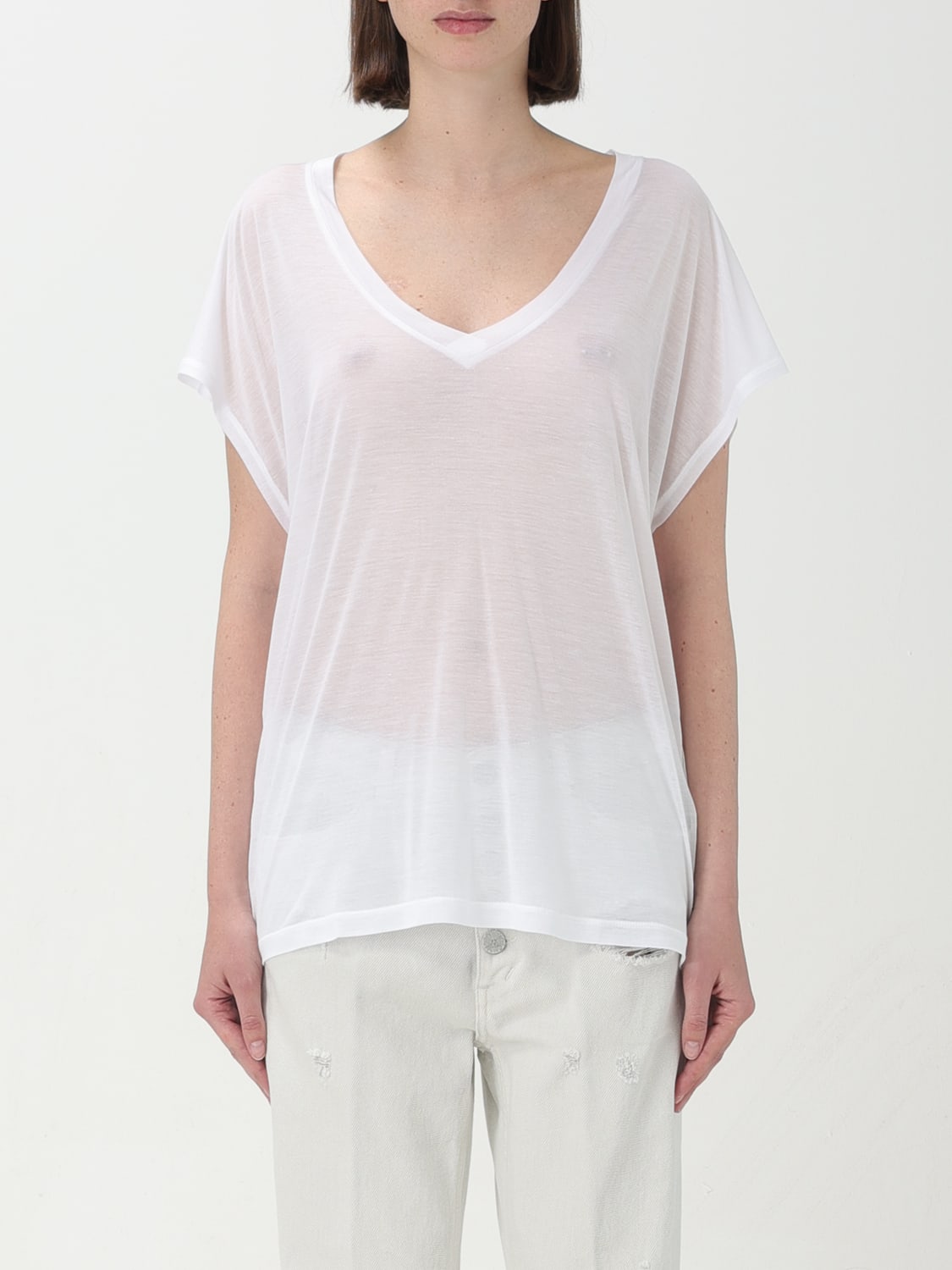 DONDUP T-SHIRT: T-shirt woman Dondup, White - Img 1