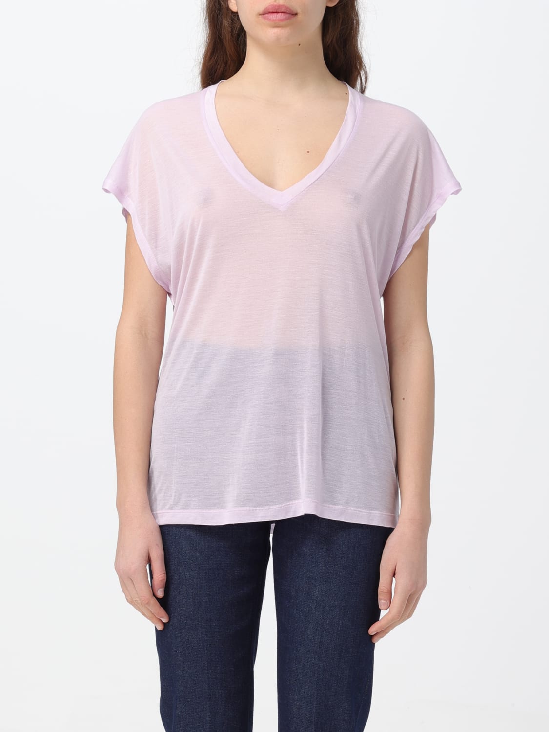 DONDUP T-SHIRT: T-shirt woman Dondup, Pink - Img 1