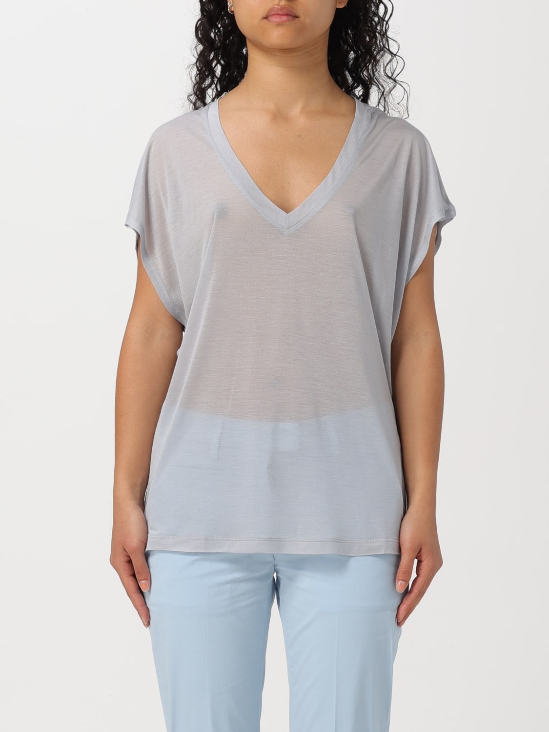 DONDUP T-SHIRT: T-shirt woman Dondup, Grey - Img 1