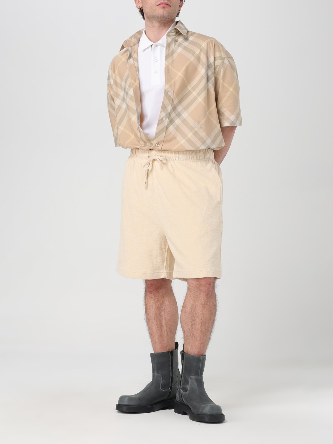 BURBERRY SHORT: Short men Burberry, White - Img 2