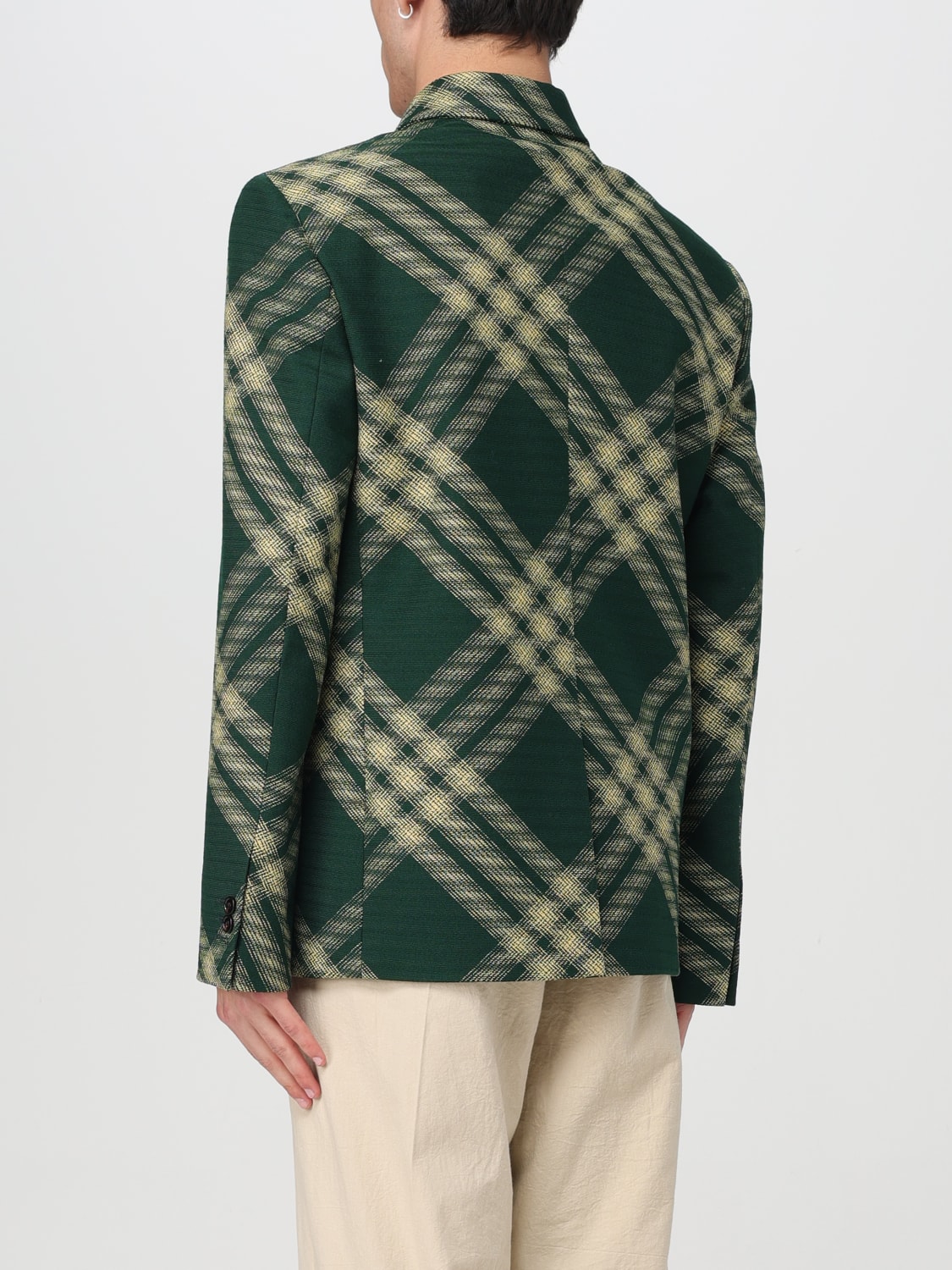 BURBERRY CHAQUETA: Camisa hombre Burberry, Verde - Img 3