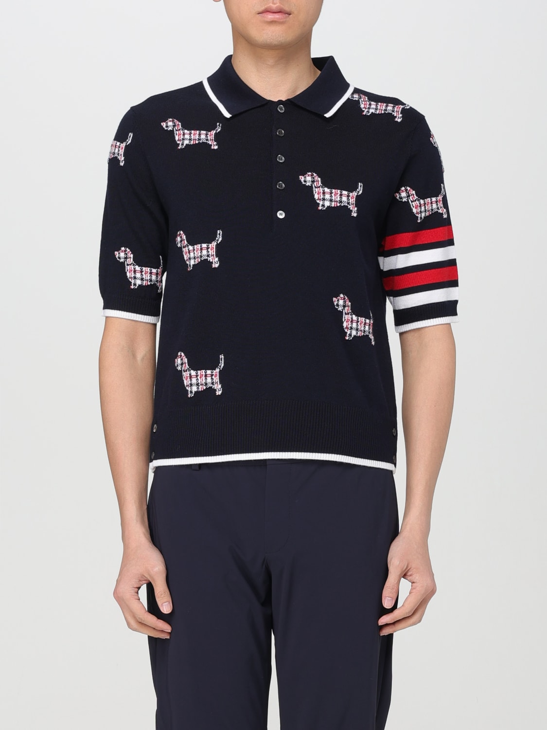 THOM BROWNE POLO: T-shirt herren Thom Browne, Blau - Img 1