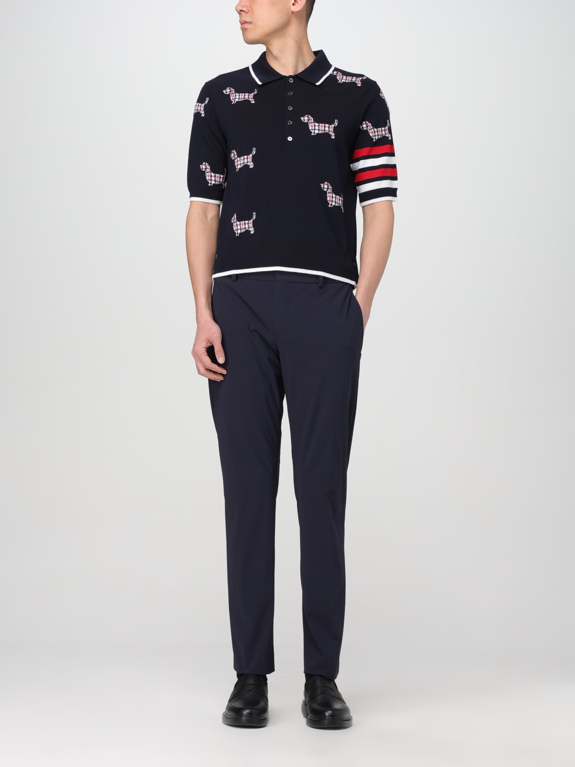 THOM BROWNE POLO: T-shirt homme Thom Browne, Bleu - Img 2