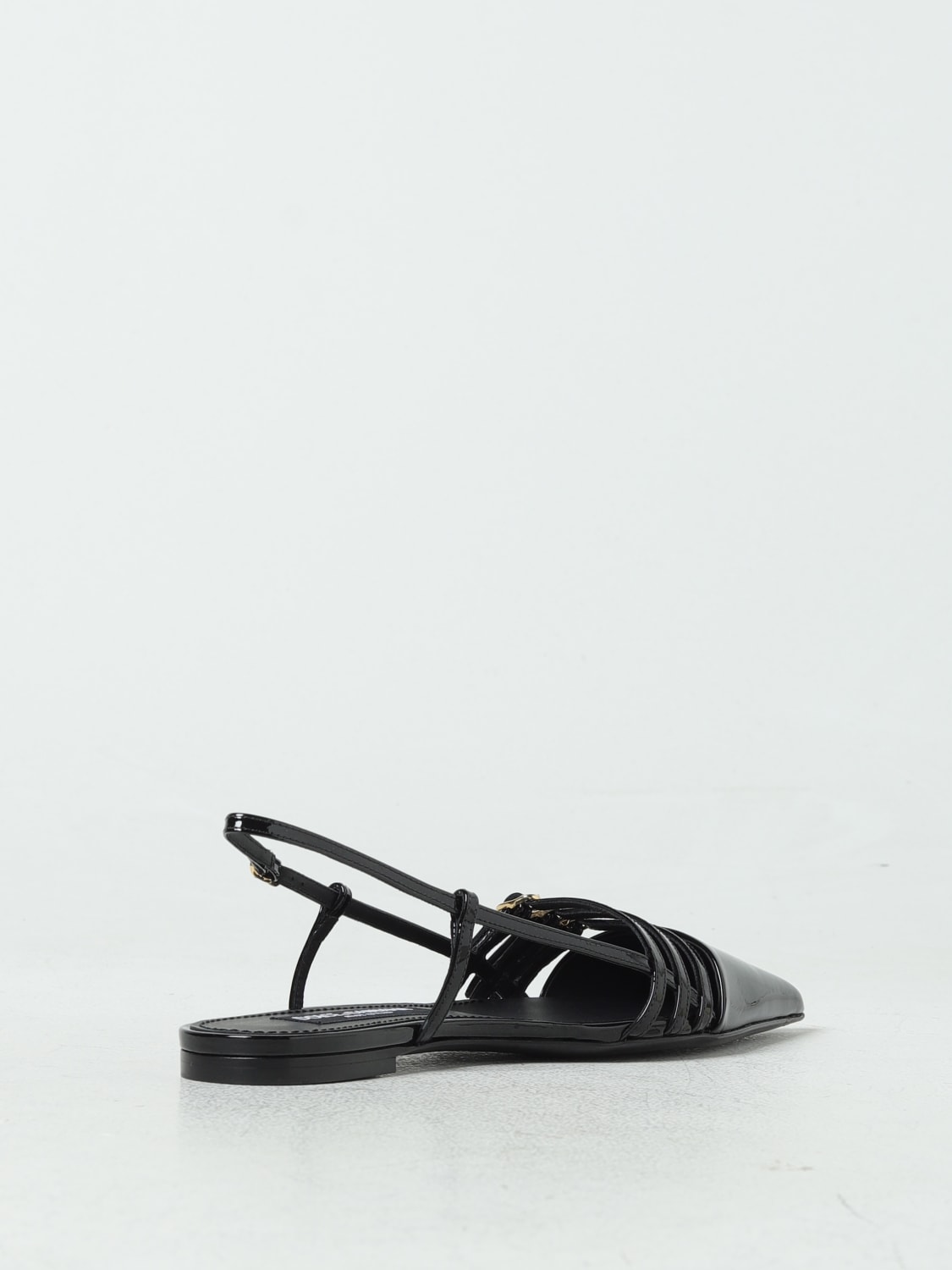 DOLCE & GABBANA FLACHE SANDALEN: Flache sandalen damen Dolce & Gabbana, Schwarz - Img 3