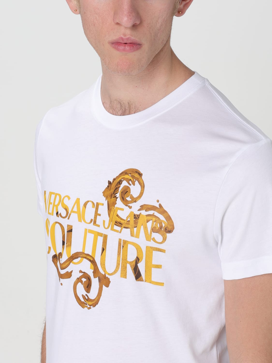 VERSACE JEANS COUTURE T-SHIRT: T-shirt men Versace Jeans Couture, White 1 - Img 3