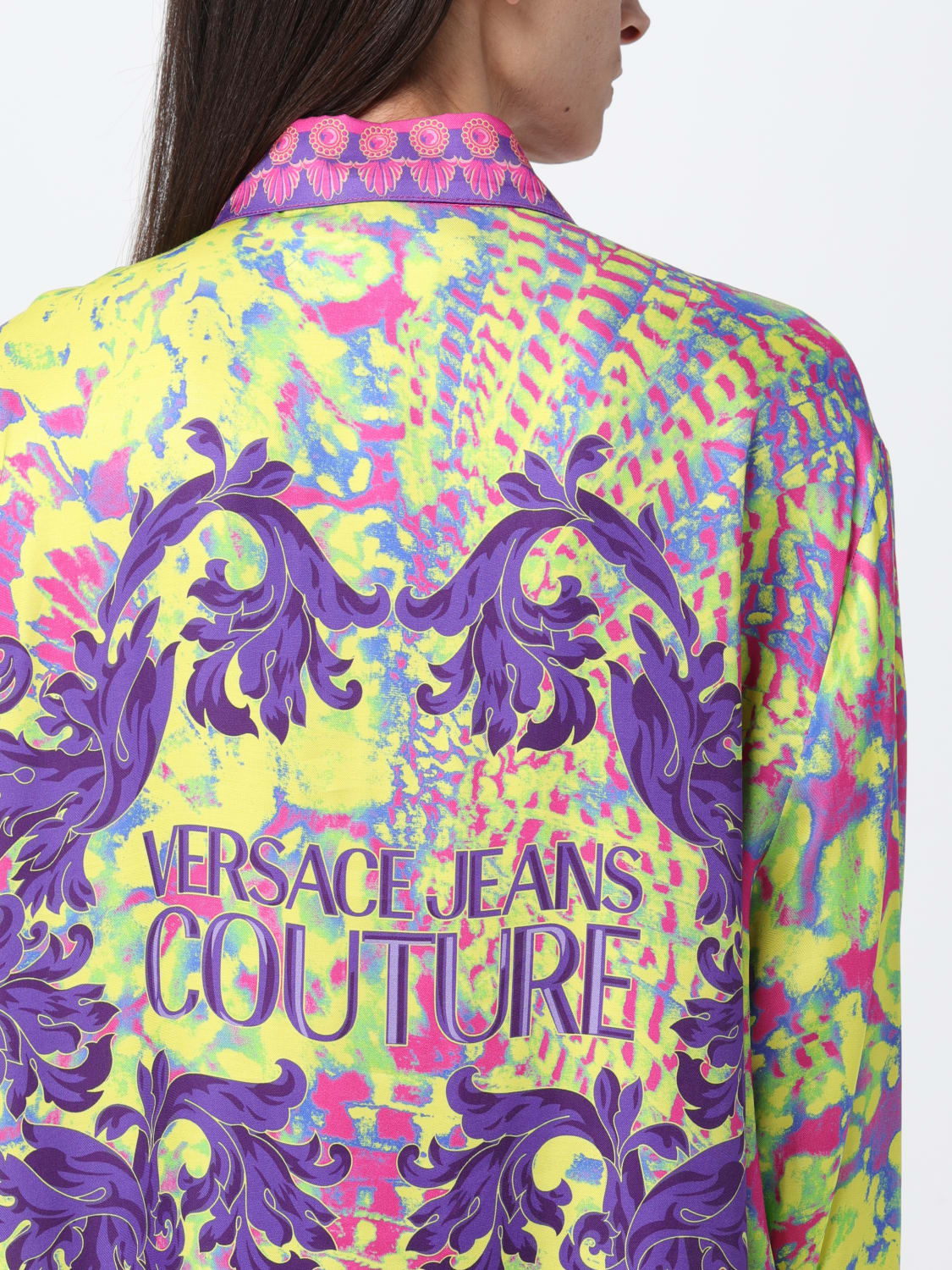 VERSACE JEANS COUTURE SHIRT: Shirt woman Versace Jeans Couture, Green - Img 3