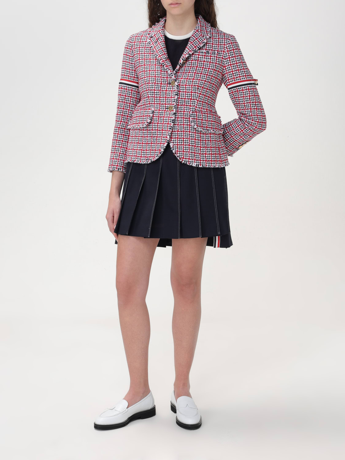 ミニスカート THOM BROWNE Women Skirts FGC402N00473415 Blue Thom Browne Outlet: Skirt woman - Blue | Thom Browne skirt
