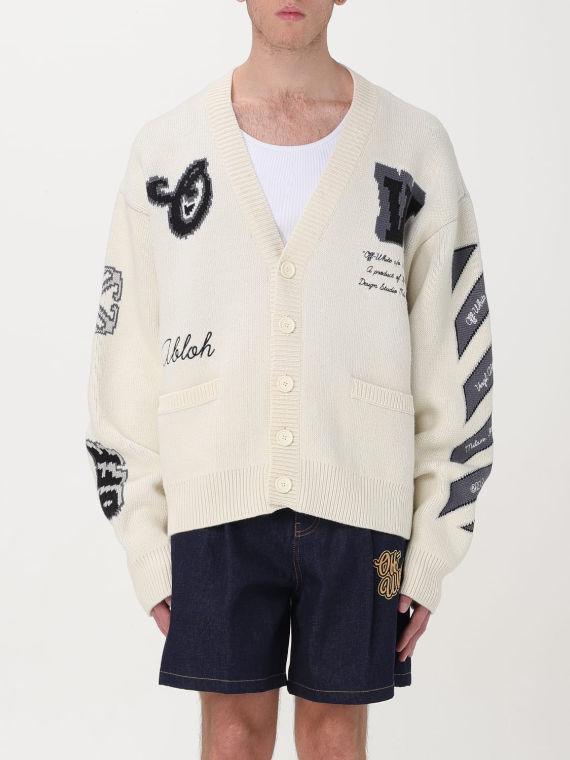 Giglio Cardigan uomo Off-white