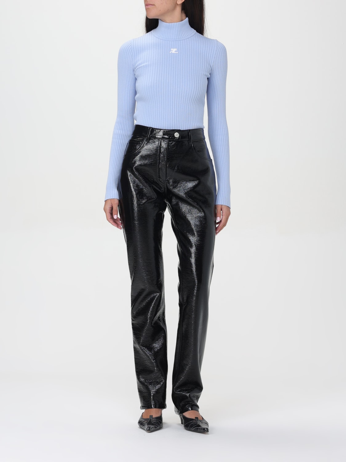 COURRÈGES: Pants woman - Black | Courrèges pants