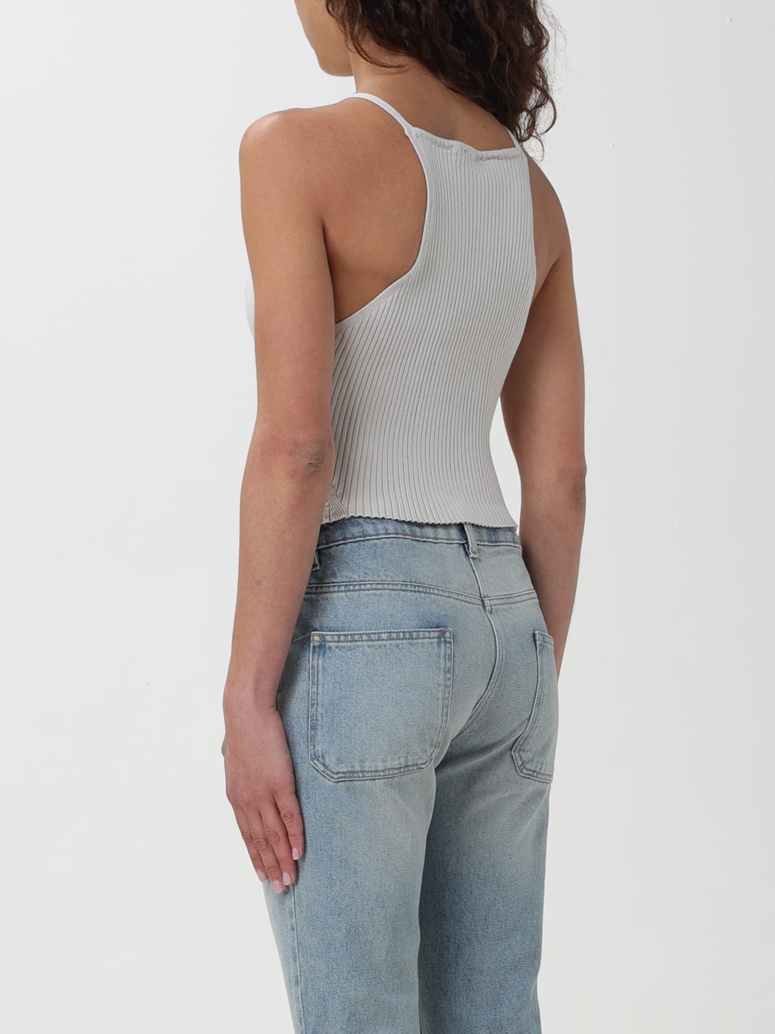 Courreges｜SLEEVELESS (124MDE074FI0001 9099) Courrèges Outlet: Top woman - Black | Courrèges top
