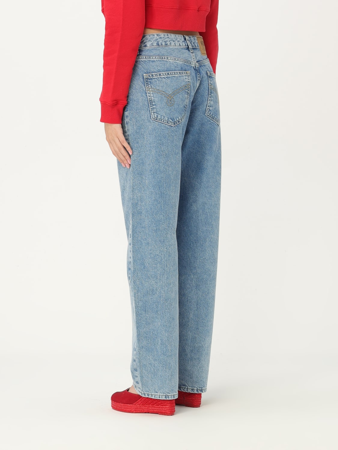 MOSCHINO JEANS ジーンズ: パンツ レディース Moschino Jeans, ブルー - Img 3