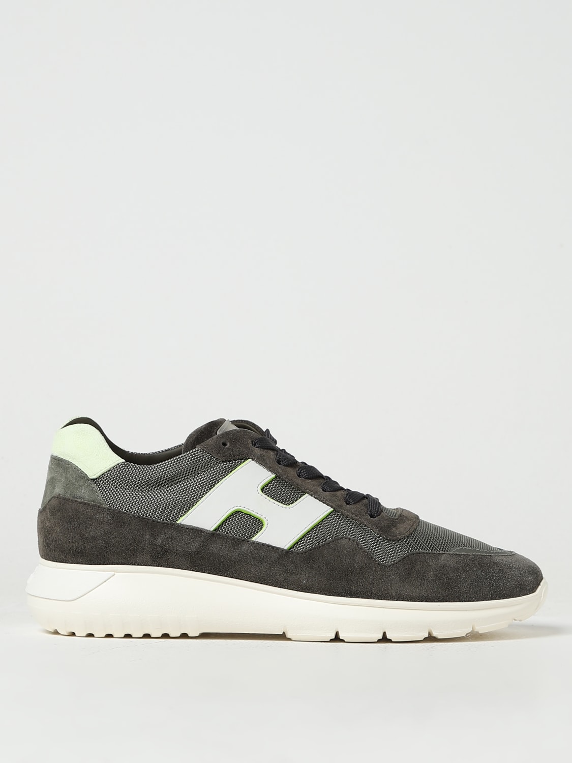 Hogan Outlet Sneakers men Green Hogan sneakers HXM3710EG30T49 online at GIGLIO.COM