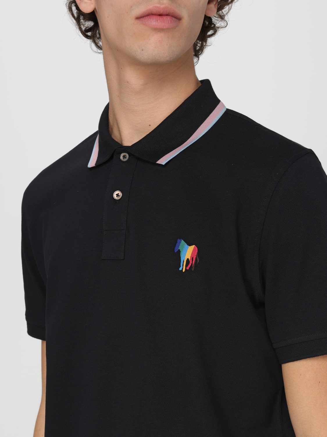 PS PAUL SMITH POLO SHIRT: Polo shirt men Ps Paul Smith, Black - Img 3