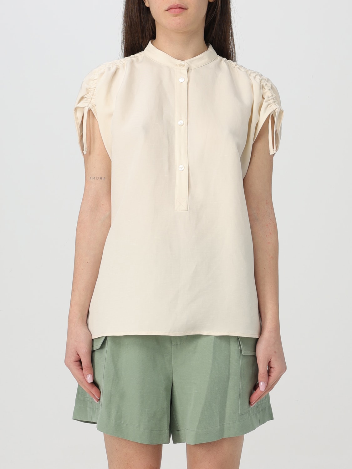 WOOLRICH CAMISA: Camisa mujer Woolrich, Nata - Img 1