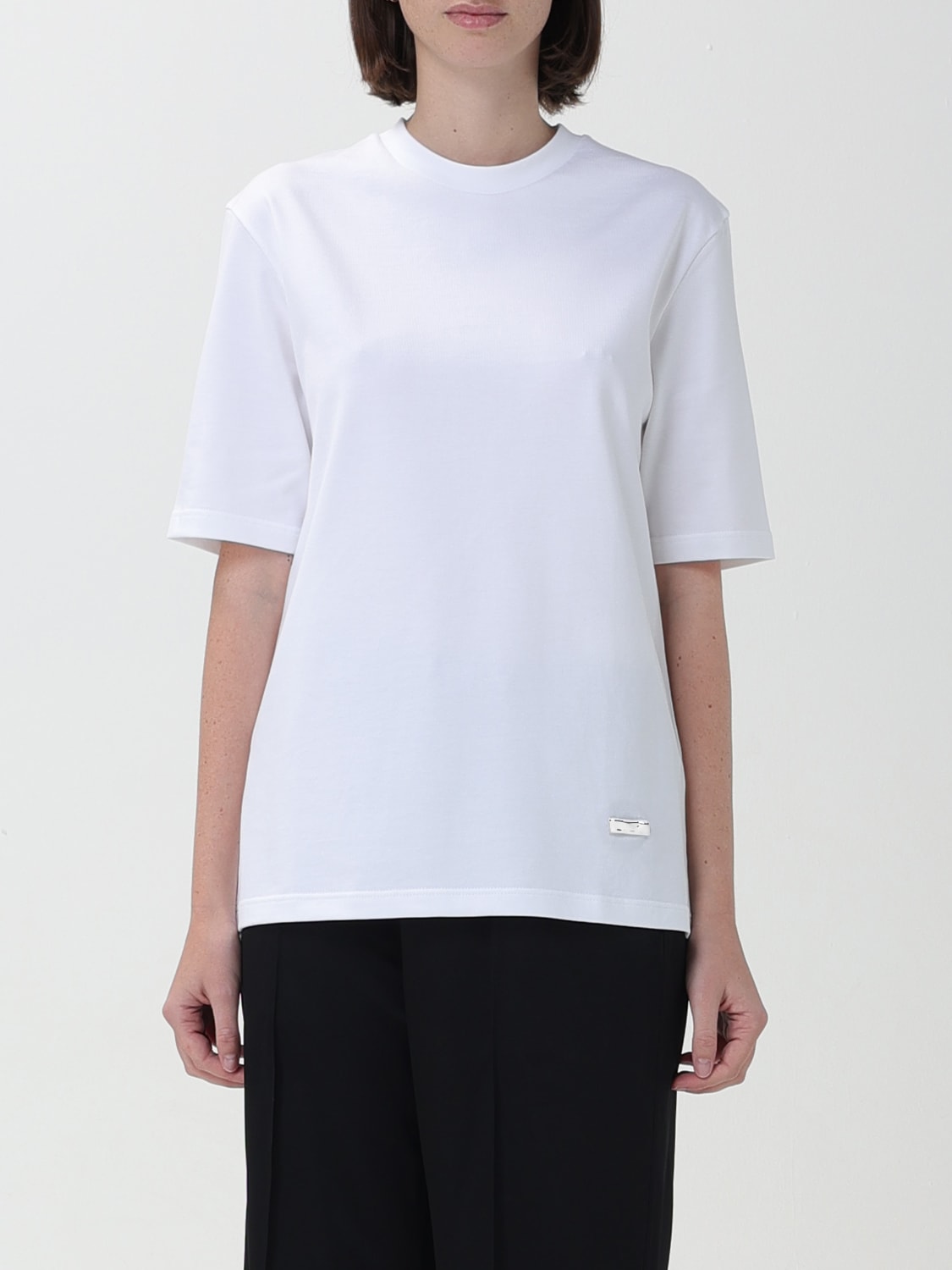 JIL SANDER T-SHIRT: T-shirt woman Jil Sander, Yellow Cream - Img 1