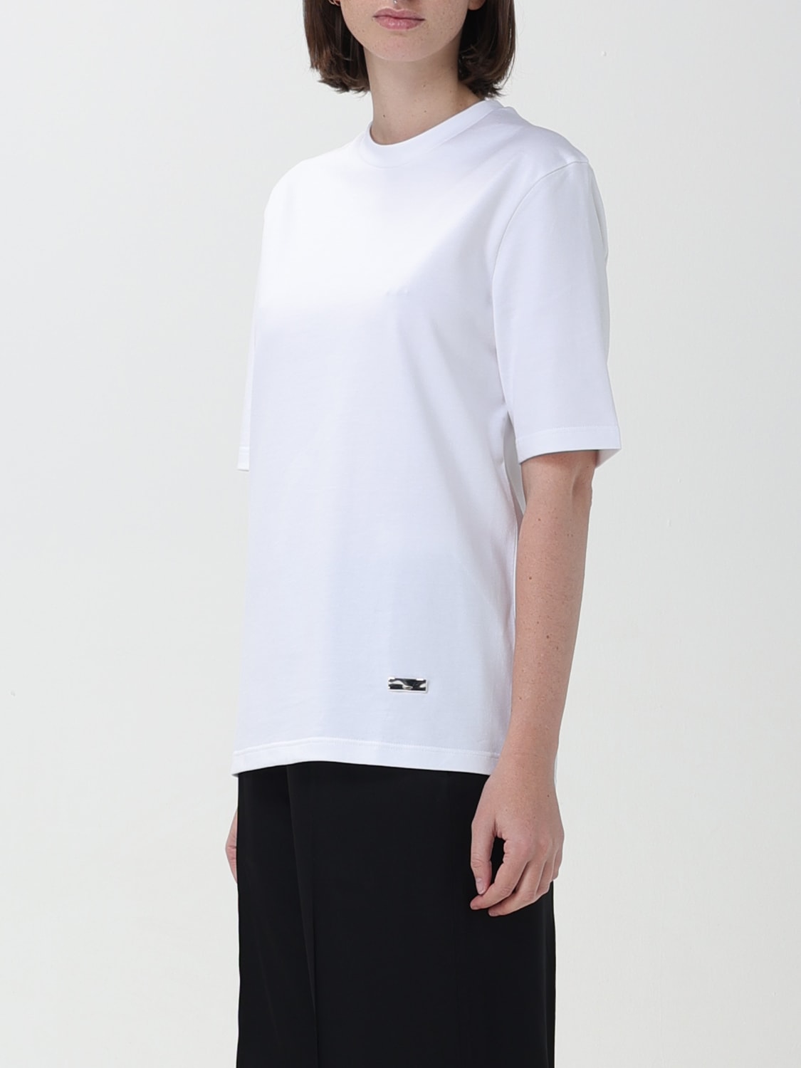 JIL SANDER T-SHIRT: T-shirt woman Jil Sander, Yellow Cream - Img 4