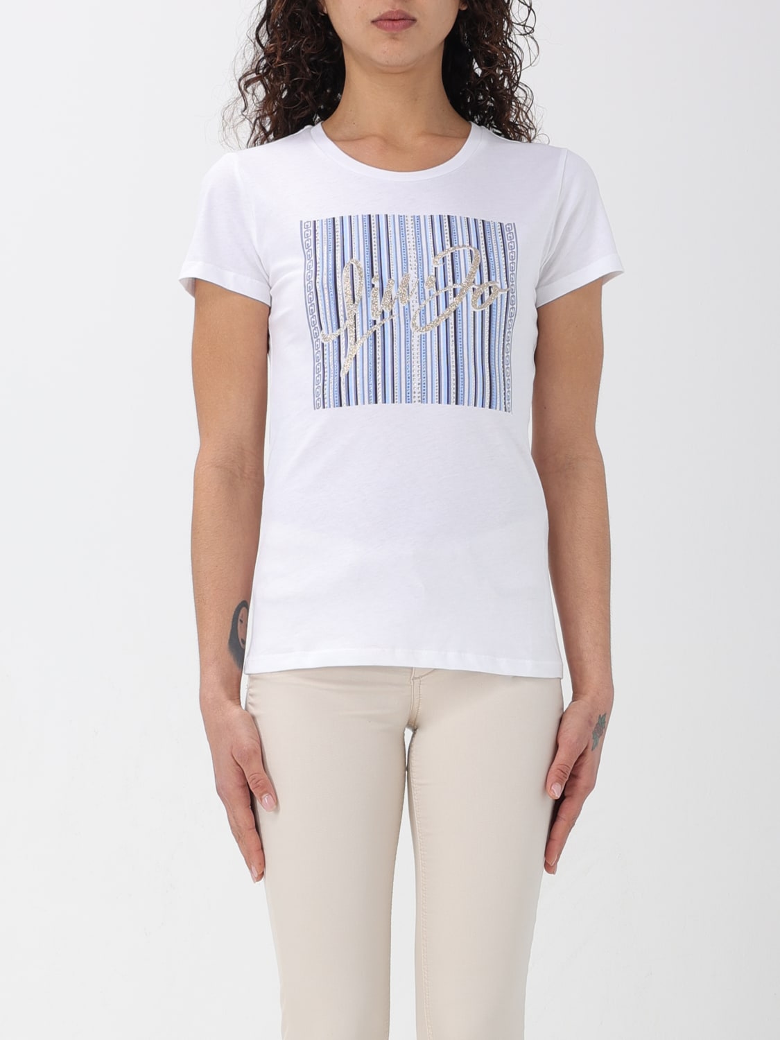 LIU JO T-SHIRT: T-shirt woman Liu Jo, White 1 - Img 1