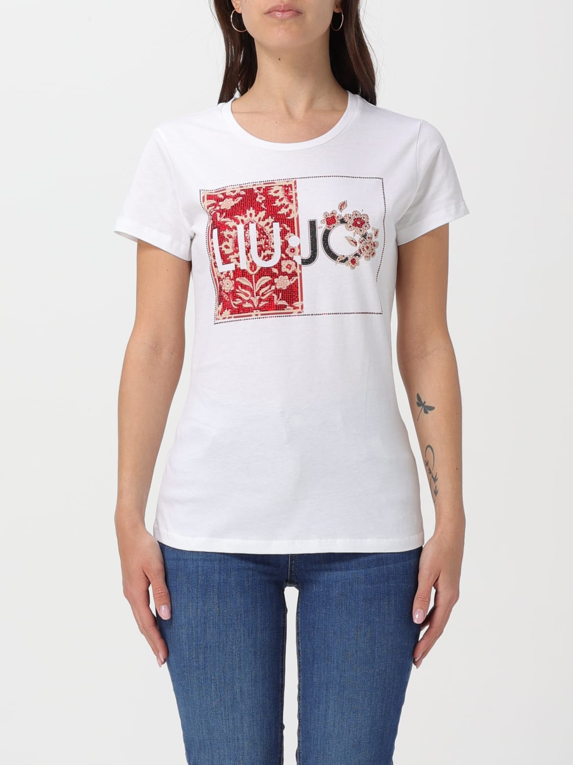 LIU JO T-SHIRT: T-shirt woman Liu Jo, White 2 - Img 1