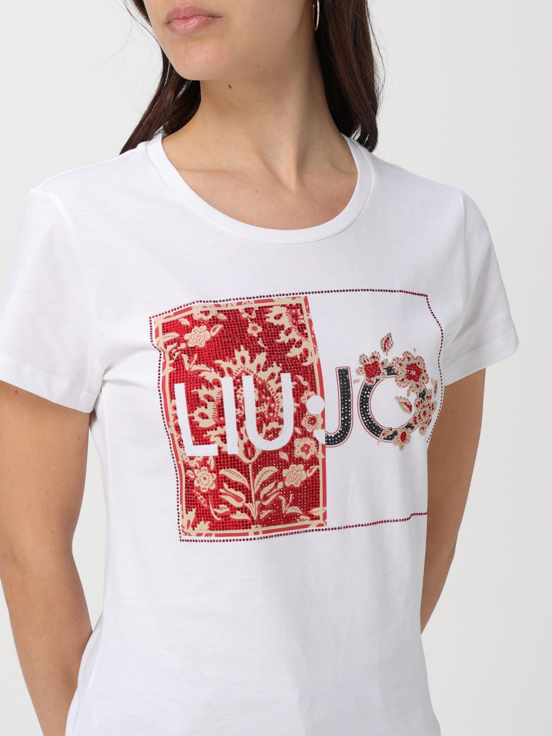 LIU JO T-SHIRT: T-shirt woman Liu Jo, White 2 - Img 3