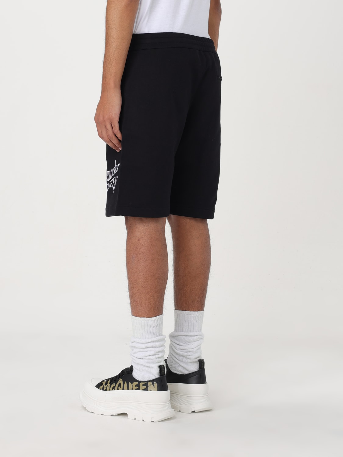 ALEXANDER MCQUEEN SHORTS: Shorts herren Alexander McQueen, Schwarz - Img 3