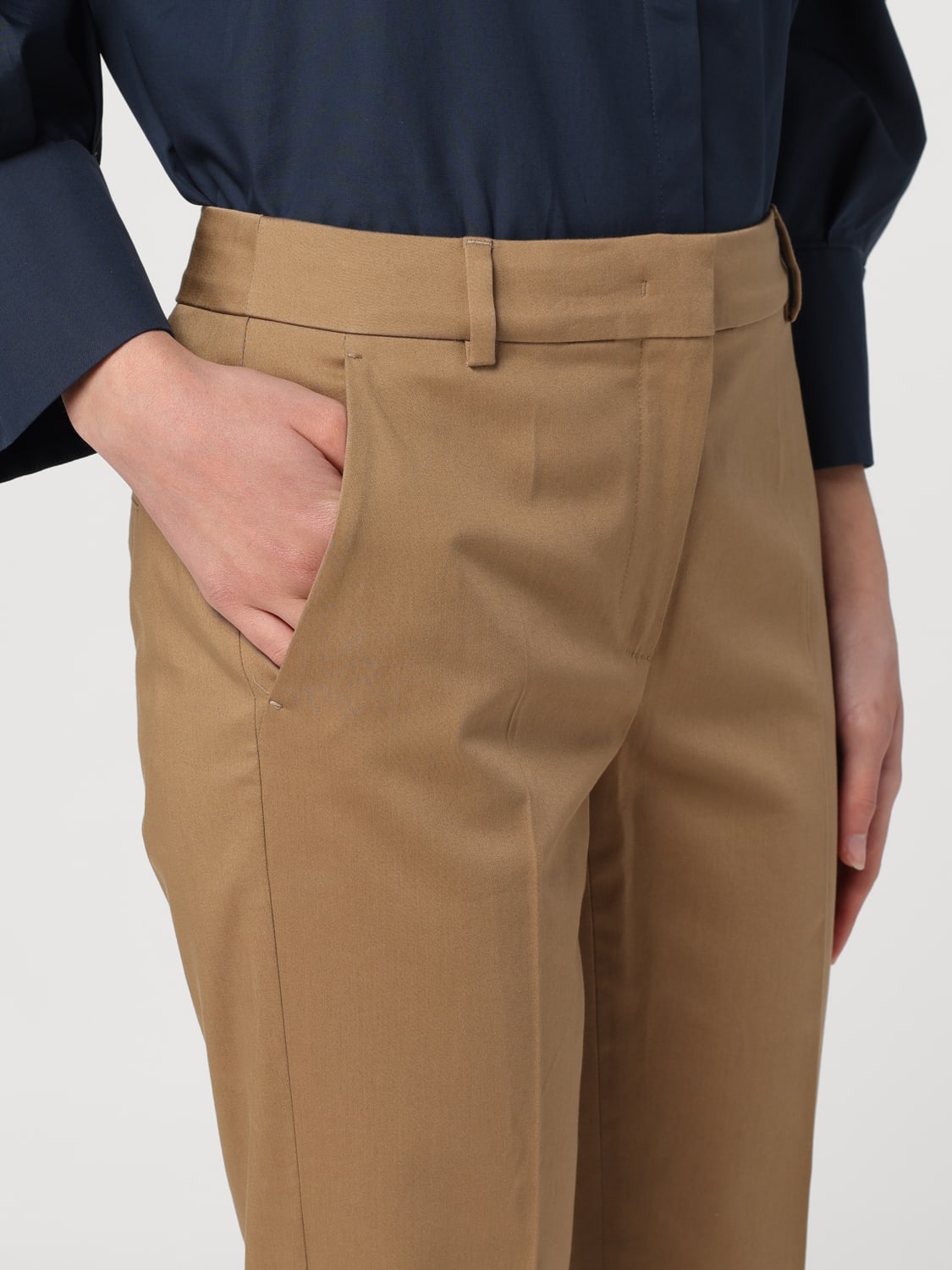 MAX MARA PANTS: Pants woman Max Mara, Camel - Img 5