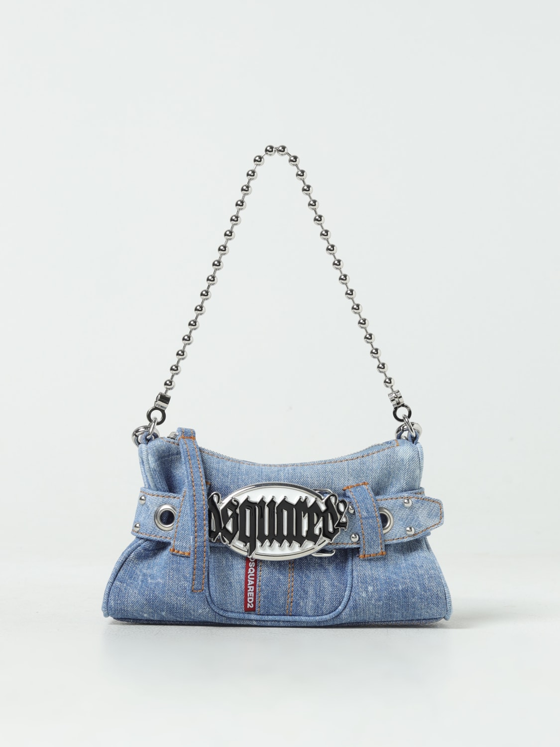 Giglio Borsa Dsquared2 in denim con logo