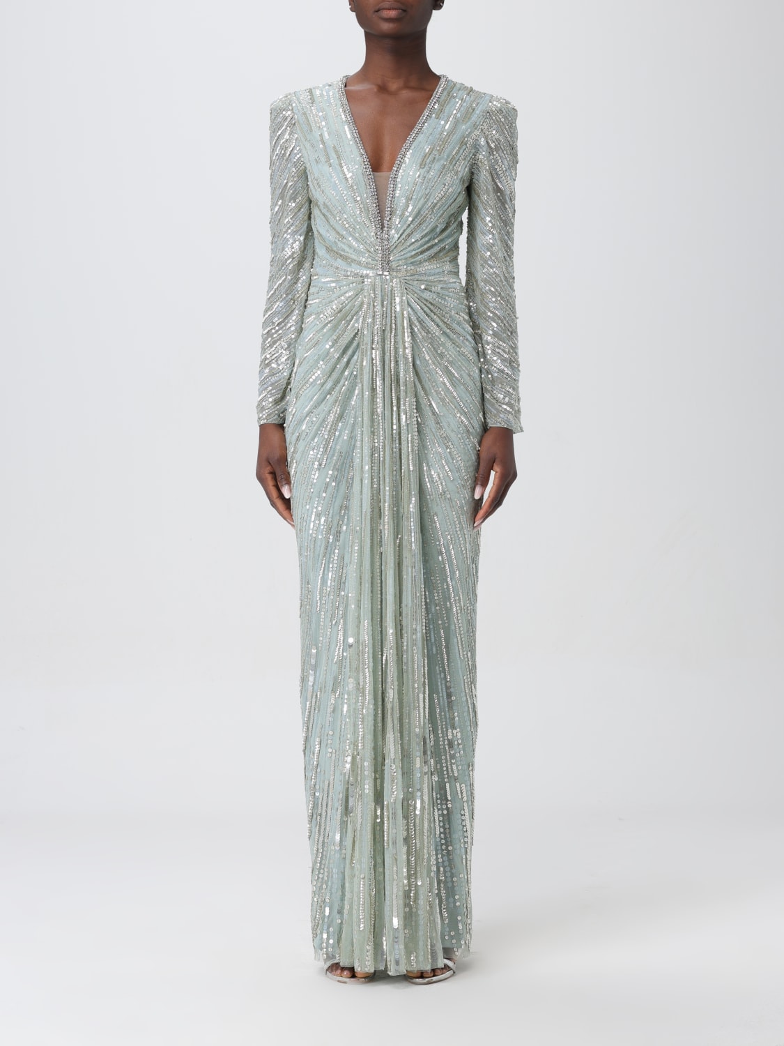 JENNY PACKHAM ROBE: Robes femme Jenny Packham, Vert - Img 1