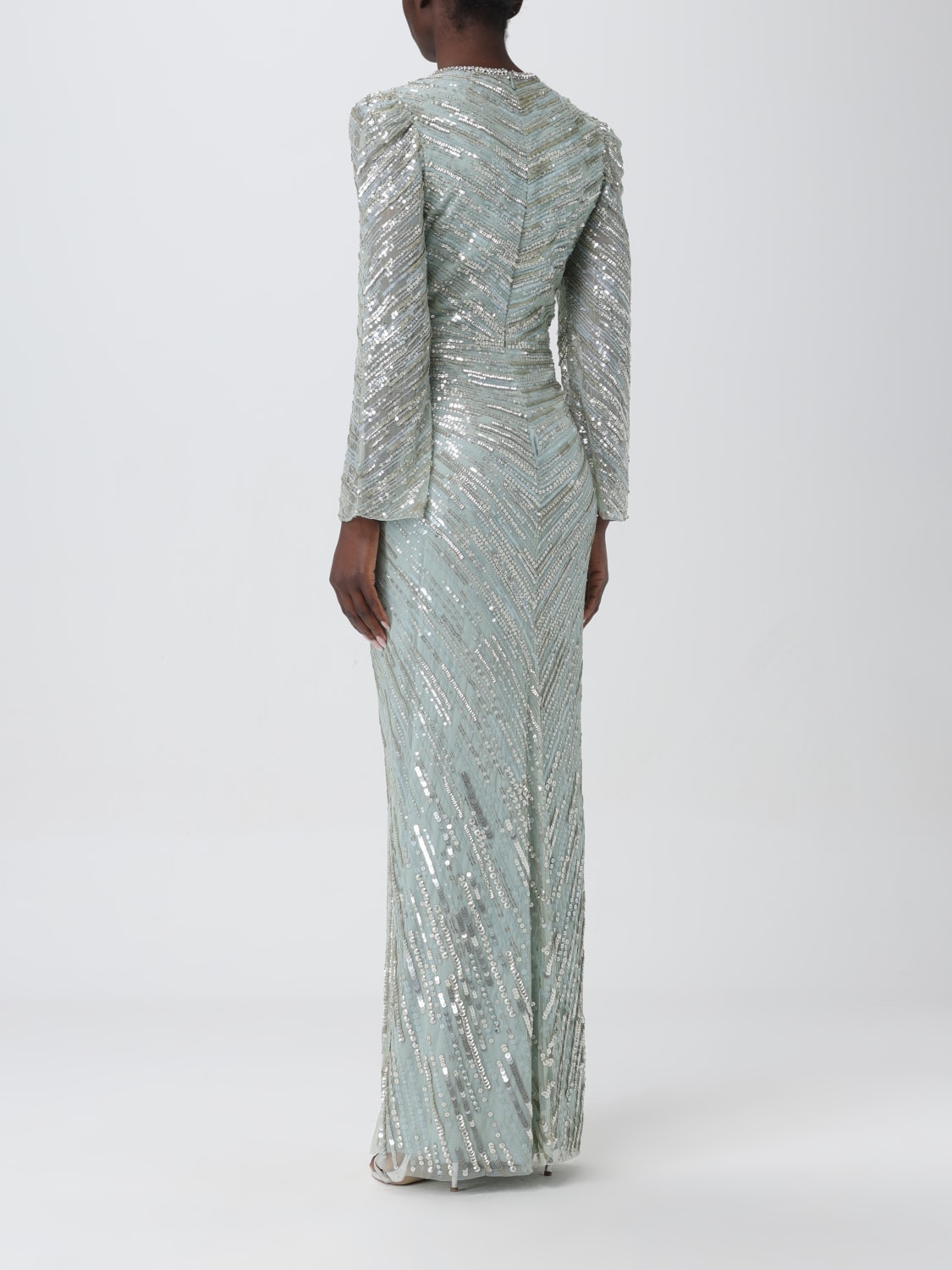 JENNY PACKHAM ROBE: Robes femme Jenny Packham, Vert - Img 2