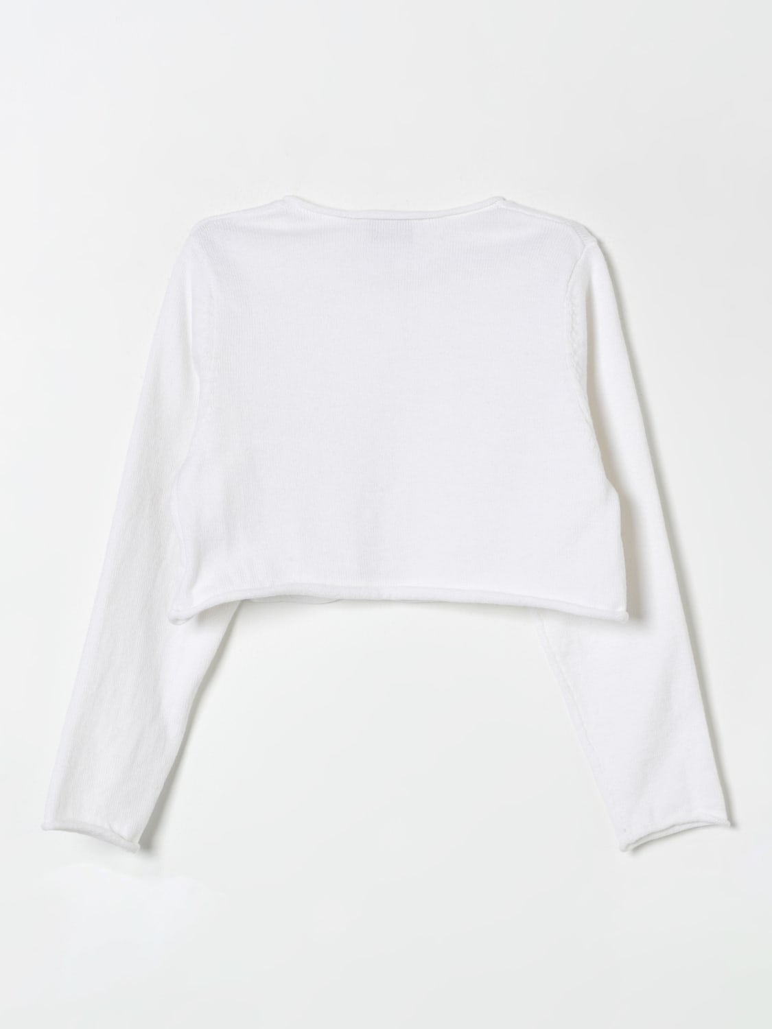 IL GUFO MAGLIA: Cardigan basic Il Gufo, Bianco - Img 2