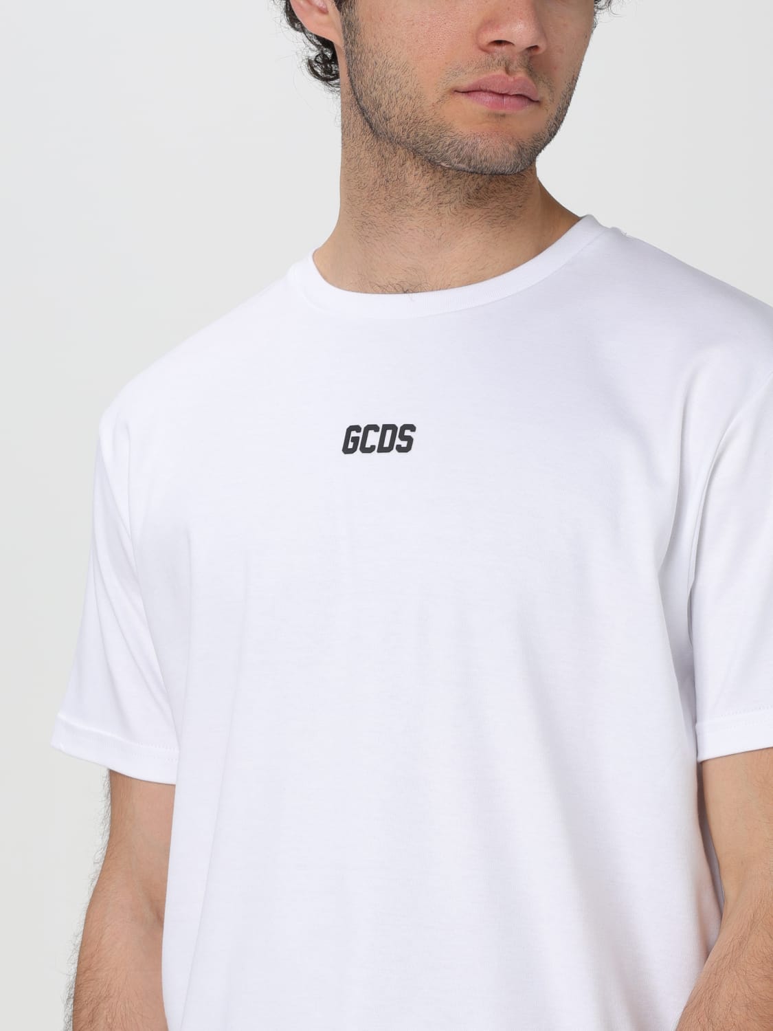 GCDS: T-shirt men - White | GCDS t-shirt A1OM2312JA4 online