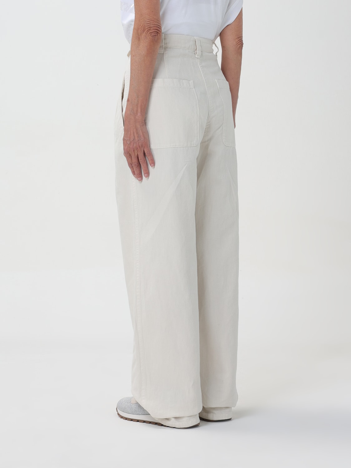 BRUNELLO CUCINELLI PANTS: Pants woman Brunello Cucinelli, White - Img 3